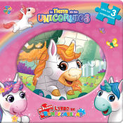 Portada de LA TIERRA DE LOS UNICORNIOS (LIBRO+3 PUZZLES)