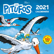 Portada de Calendario los Pitufos 2021