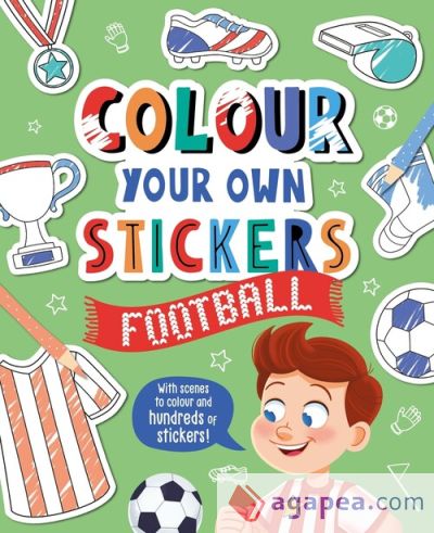 COLOUR YOUR OWN STICKERS FOOTBALL (ING)