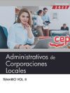 Administrativos De Corporaciones Locales. Temario Vol. Ii.
