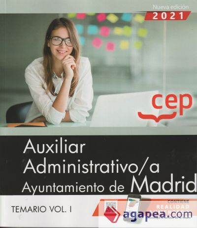 Auxiliar Administrativo/a. Ayuntamiento de Madrid. Temario Vol. I