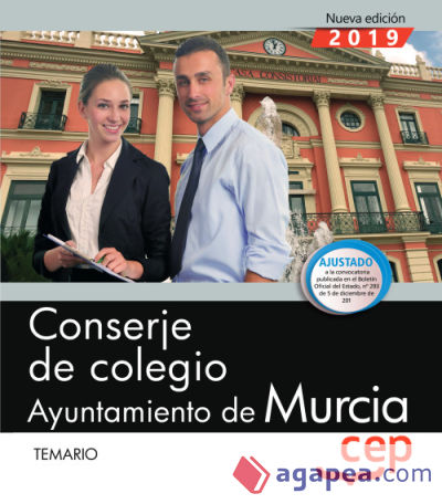 Conserje de colegio. Ayuntamiento de Murcia. Temario