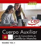 Portada de Cuerpo Auxiliar. Junta de Comunidades de Castilla-La Mancha. Temario. Vol. II