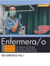 Portada de Enfermera/o. Conselleria de Sanitat Universal i Salut Pública. Generalitat Valenciana. Test específico. Vol. I