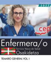 Portada de Enfermera/o. Servicio vasco de salud-Osakidetza. Temario general. Vol. I