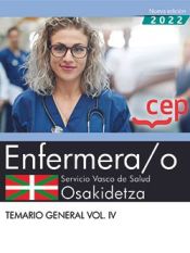 Portada de Enfermera/o. Servicio vasco de salud-Osakidetza. Temario general. Vol.IV