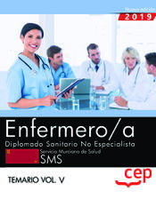 Portada de Enfermero/a. Diplomado Sanitario no Especialista. Servicio Murciano de Salud. SMS. Temario Vol.V