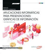 Portada de Manual. Aplicaciones informáticas para presentaciones: gráficas de información (Transversal: UF0323). Certificados de profesionalidad