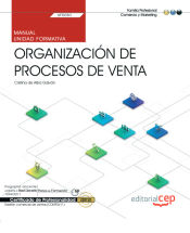 Portada de Manual. Organización de procesos de venta (Transversal: UF0030). Gestión comercial de ventas (COMT0411). Certificados de profesionalidad