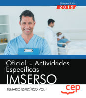 Portada de Oficial de Actividades Específicas. IMSERSO. Temario Específico