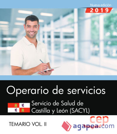 Operario de servicios. Servicio de Salud de Castilla y León. SACYL. Temario Vol II