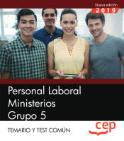 Portada de Personal Laboral Ministerios. Grupo 5. Temario y Test Común