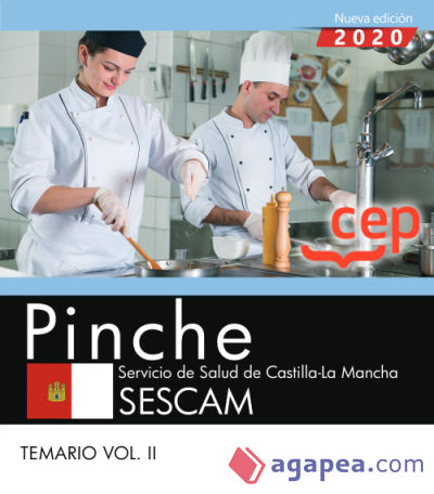 Pinche. Servicio de Salud de Castilla-La Mancha. SESCAM. Temario Vol. II