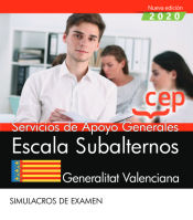 Portada de Servicios de Apoyo Generales. Escala Subalternos. Generalitat Valenciana. Simulacros de examen