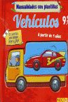 Portada de VEHICULOS MANUALIDADES CON PLANTILLAS