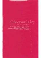 Portada de Observar la Ley (Ebook)