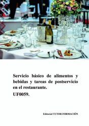 Portada de Servicio básico de alimentos y bebidas y tareas de postservicio en el restaurante. UF0059