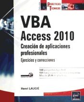 Portada de VBA Access 2010 Creación de aplicaciones profesionales: ejercicios y correcciones