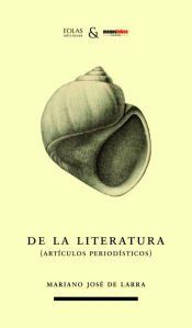 Portada de De la literatura