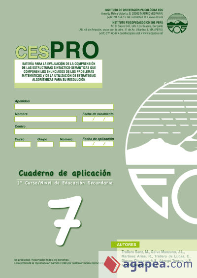 CESPRO. Cuaderno 7