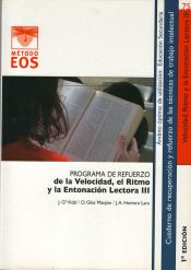 Portada de Programa de refuerzo de la velocidad, el ritmo y la entonación lectora III