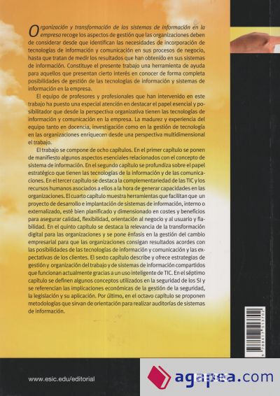 ORGANIZACIÓN Y TRANSFORMACION (2019 DE LOS SISTEMAS DE INFORMACIÓN EN LA EMPRESA)