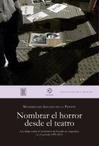 Portada de Nombrar el horror desde el teatro (Ebook)