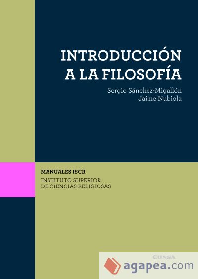 (ISCR) INTRODUCCIÓN A LA FILOSOFÍA