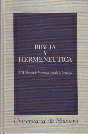 Portada de BIBLIA Y HERMENEUTICA. VII SIMPOSIO