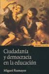 Portada de Ciudadanía y democracia en la educación