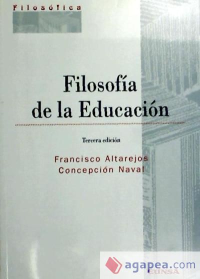 FILOSOFIA DE LA EDUCACION 3ªED