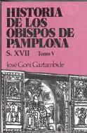 Portada de Historia de los obispos de Pamplona. V