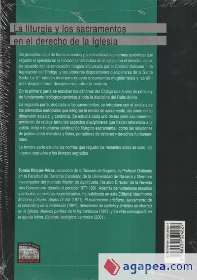 La Liturgia y los sacramentos en el derecho de la Iglesia