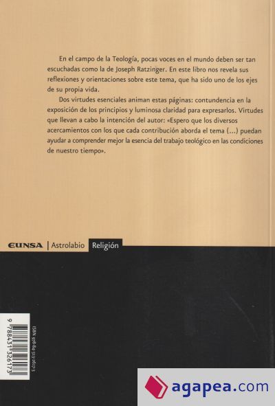 Naturaleza y misión de la teología : ensayos sobre su situación en la discusión contemporánea Naturaleza y misión de la teología : ensayos sobre su situación en la discusión contemporánea