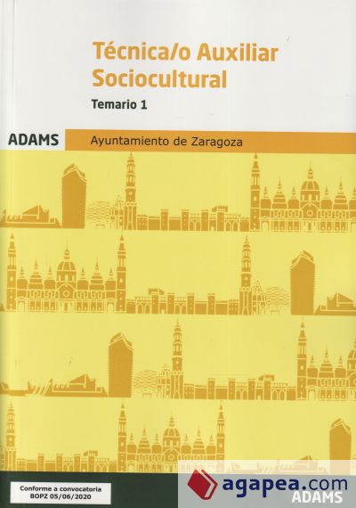 Temario 1 Técnica-o Auxiliar Sociocultural Ayuntamiento de Zaragoza