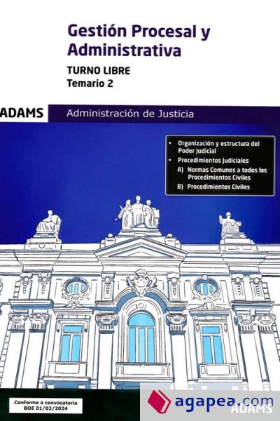 Temario 2 Gestión Procesal y Administrativa, turno libre