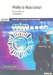 Portada de Temario 3 Policía Nacional. Escala Básica