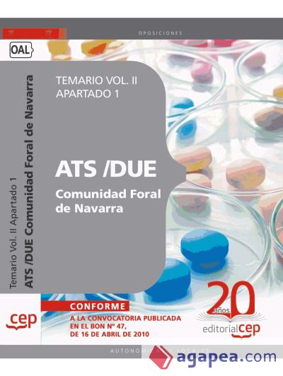 ATS/DUE Comunidad Foral de Navarra. Temario Apartado 1 Vol. II