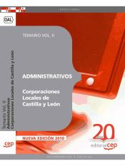 Portada de Administrativos Corporaciones Locales de Castilla y León. Temario Vol. II