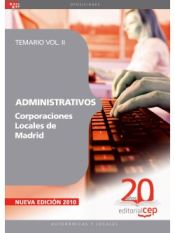 Portada de Administrativos Corporaciones Locales de Madrid. Temario Vol. II