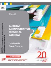 Portada de Auxiliar Administrativo del Cabildo Insular de Gran Canaria. Personal laboral. Temario