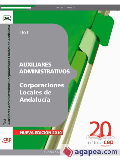 Auxiliares Administrativos Corporaciones Locales Andalucía. Test