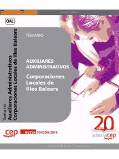 Portada de Auxiliares Administrativos Corporaciones Locales Illes Balears. Temario