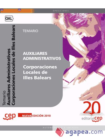 Auxiliares Administrativos Corporaciones Locales Illes Balears. Temario