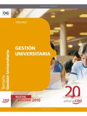 Portada de Gestión Universitaria. Temario