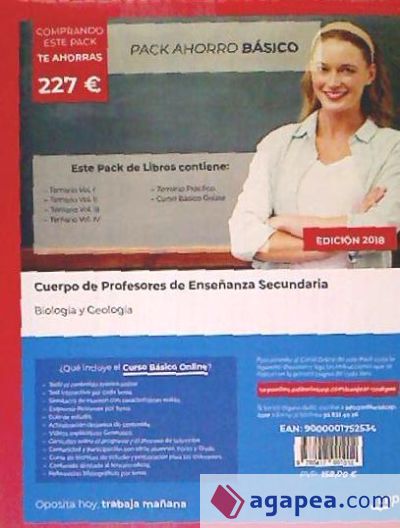 PACK AHORRO BÁSICO. Cuerpo de Profesores de Enseñanza Secundaria. Biología y Geología