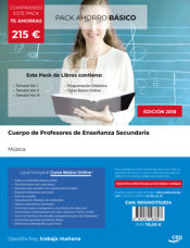 Portada de PACK AHORRO BÁSICO. Cuerpo de Profesores de Enseñanza Secundaria. Música