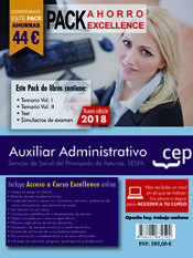 Portada de PACK AHORRO EXCELLENCE. Auxiliar Administrativo del Servicio de Salud del Principado de Asturias (SESPA)