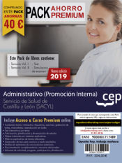 Portada de PACK AHORRO PREMIUM. Administrativo (promoción interna). Servicio de Salud de Castilla y León (SACYL)