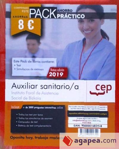 PACK AHORRO PRÁCTICO. Auxiliar sanitario/a. Instituto Foral de Asistencia Social de Bizkaia